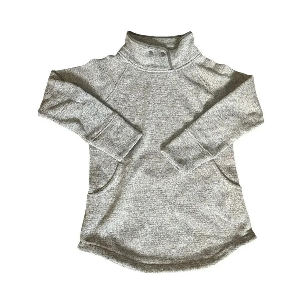 PrAna Tri Thermal Threads‎ Tunic Sweater Womens Size XL High Neck Fleece